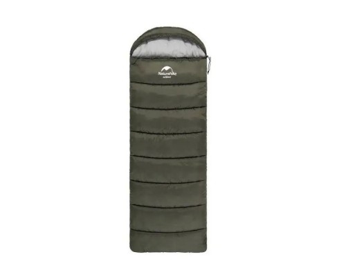 Спальний мішок Naturehike з капюшоном U250S NH20MSD07 (0°C) лівий, темно-зелений (6927595764305-L)