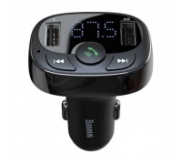 FM модулятор Baseus T Shaped S-09A 2 х USB Type-A, microSD Black (CCMT000001)