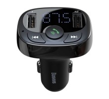 FM модулятор Baseus T Shaped S-09A 2 х USB Type-A, microSD Black (CCMT000001)