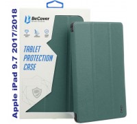 Чохол до планшета BeCover Tri Fold Soft TPU Silicone Apple iPad 9.7 2017/2018 A1822/A1823/A1893/A1954 Dark Green (711129)