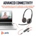 Навушники Poly BlackWire C3225 USB-C HS Stereo +3.5mm Plug +USB-C/A Adapter (Bulk) Black (8X229A6)