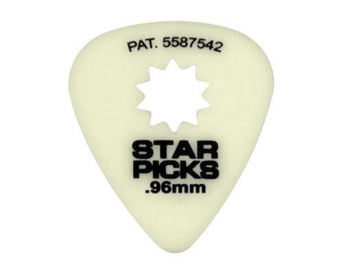 Медіатор Everly Glow In The Dark Star Pick Heavy .96mm 12 шт. (33003)