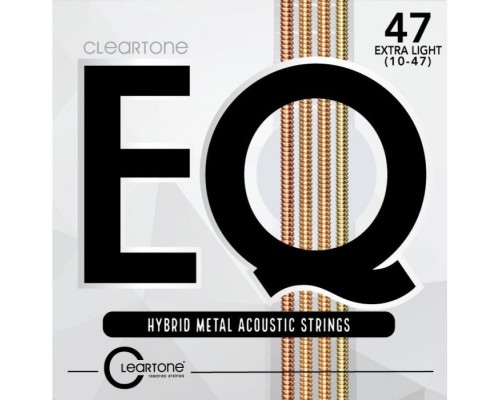 Струни для гітари Cleartone EQ Hybrid Metal Acoustic Ultra Light (10-47) (7810)