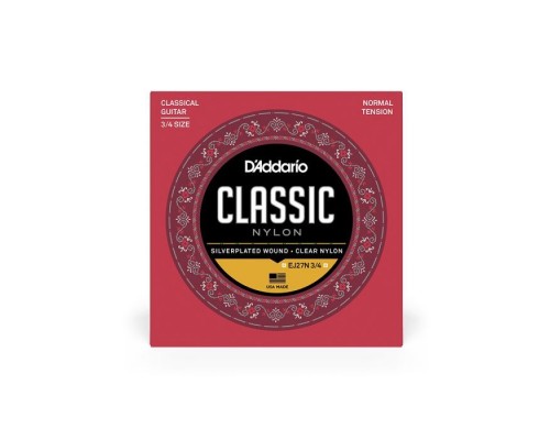 Струни для гітари D'Addario Student Classics Normal Tension 3/4 (EJ27N 3/4)