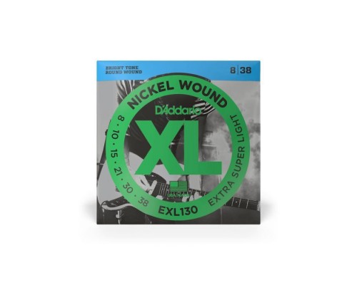 Струни для гітари D'Addario XL Nickel Wound Extra Super Light (08-38) (EXL130)