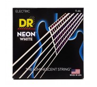 Струни для гітари DR Strings NEON White Electric - Light Heavy (09-46) (NWE-9/46)