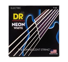 Струни для гітари DR Strings NEON White Electric - Light Heavy (09-46) (NWE-9/46)