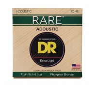 Струни для гітари DR Strings RARE Acoustic Phosphor Bronze - Extra Light (10-48) (RPL-10)