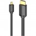 Кабель мультимедійний HDMI M to HDMI micro M 1.5m V2.0 4K 60Hz 18Gbps HDR Dolby Vention (AGIBG)
