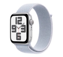 Смарт-годинник Apple Watch SE 2024 GPS 40mm Silver Aluminium Case with Blue Cloud Sport Loop (MXEE3QH/A)