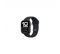 Смарт-годинник Apple Watch Series 10 GPS 42mm Jet Black Aluminium Case with Black Sport Band - M/L (MWWF3QH/A)