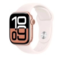 Смарт-годинник Apple Watch Series 10 GPS 42mm Rose Gold Aluminium Case with Light Blush Sport Band - S/M (MWWH3QH/A)
