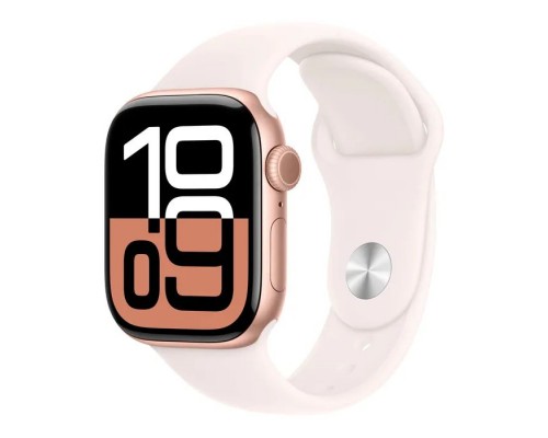 Смарт-годинник Apple Watch Series 10 GPS 42mm Rose Gold Aluminium Case with Light Blush Sport Band - S/M (MWWH3QH/A)