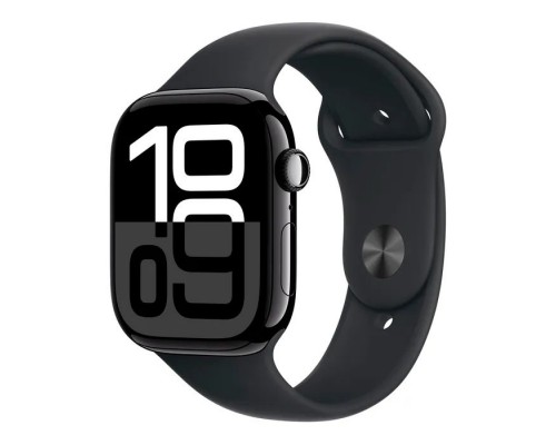 Смарт-годинник Apple Watch Series 10 GPS 46mm Jet Black Aluminium Case with Black Sport Band - S/M (MWWP3QH/A)