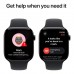 Смарт-годинник Apple Watch Series 10 GPS 46mm Jet Black Aluminium Case with Black Sport Band - S/M (MWWP3QH/A)