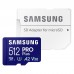 Карта пам'яті Samsung 512 GB microSDXC Pro Plus UHS-I U3 V30 A2 Class 10 + SD-adap (MB-MD512SA/EU MB-MС512SA/EU)