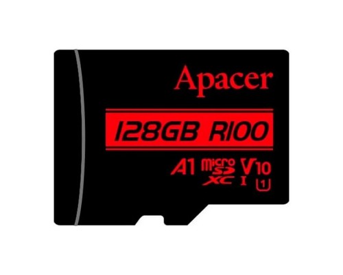 Карта пам'яті Apacer 128GB microSD class 10 UHS-I V10 A1 (AP128GMCSX10UB-RA)