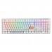 Клавіатура Ducky One 3 Cherry MX Blue RGB UA USB White (DKON2108ST-CUAPXPWWWSC1)