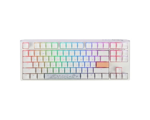 Клавіатура Ducky One 3 TKL Cherry MX Blue RGB UA USB White (DKON2187ST-CUAPXPWWWSC1)