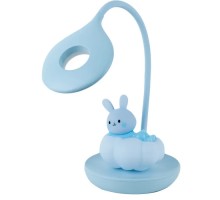 Настільна лампа Kite Cloudy Bunny LED з акумулятором, блакитна (K24-493-1-3)