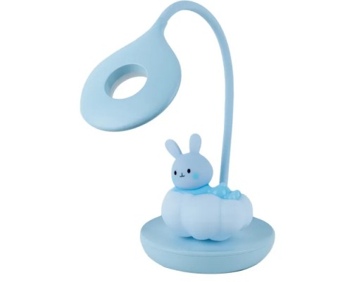 Настільна лампа Kite Cloudy Bunny LED з акумулятором, блакитна (K24-493-1-3)