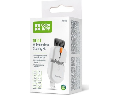 Універсальний чистячий набір ColorWay Cleaning Kit, Multifunctional, 10 in 1 (CW-1111)