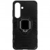 Чохол до мобільного телефона ColorWay AntiShock Magnet Ring Samsung Galaxy S25 black (CW-CAMRSG931-BK)