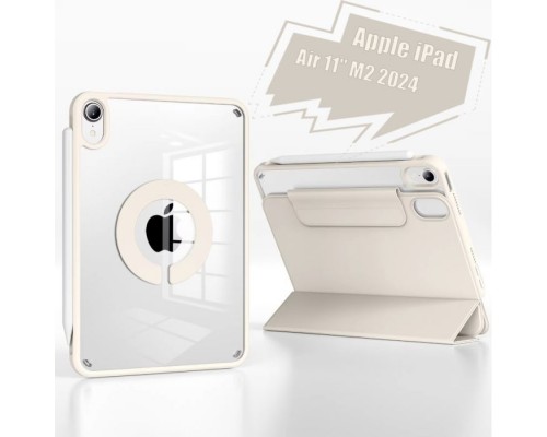 Чохол до планшета BeCover Ultra Slim Origami Flex Apple iPad Air 11" M2/M3 (2024/2025) Beige (712976)