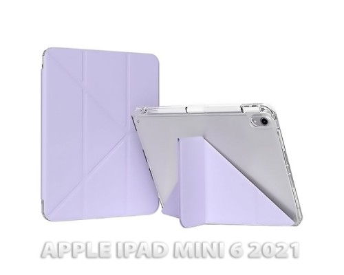 Чохол до планшета BeCover Ultra Slim Origami Transparent Apple iPad Mini 6 2021 Purple (712933)