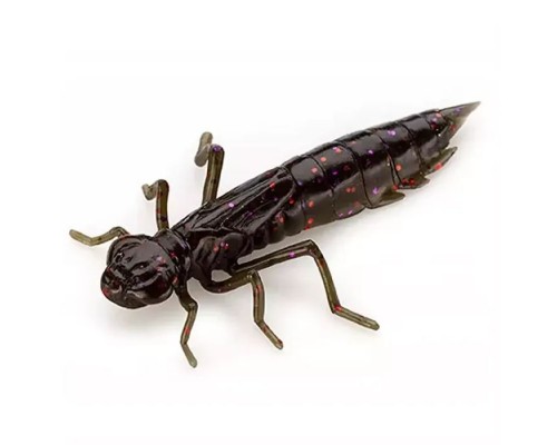 Силікон рибальський FishUP Dragonfly 0.75" 050 - Green Pumpkin Brown/Red&Purple (12шт/уп) (1864.04.73)