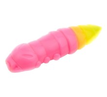 Силікон рибальський FishUP Pupa 1.2" 133 - Bubble Gum/Hot Chartreuse, cheese taste (10шт/уп) (1864.07.67)