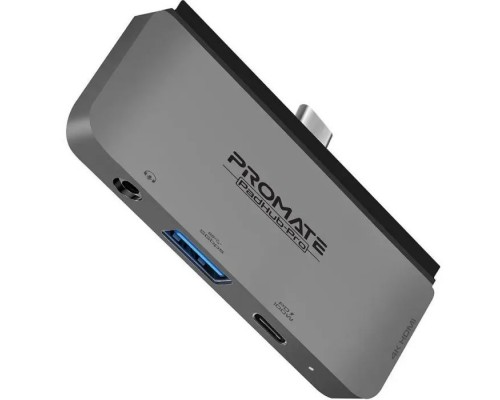 Концентратор Promate USB Hub 4 ports padhub-pro.grey (padhub-pro.grey)