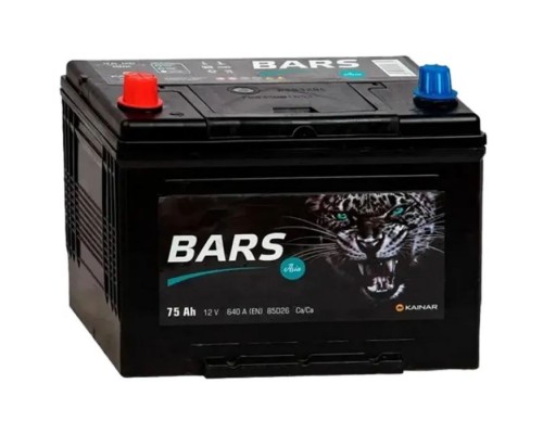 Акумулятор автомобільний Bars 75Ah ASIA (+/-) (640EN)
