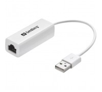 Перехідник USB 2.0 Type-A to Ethernet RJ45 100Mb Sandberg (133-78)