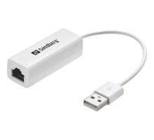 Перехідник USB 2.0 Type-A to Ethernet RJ45 100Mb Sandberg (133-78)
