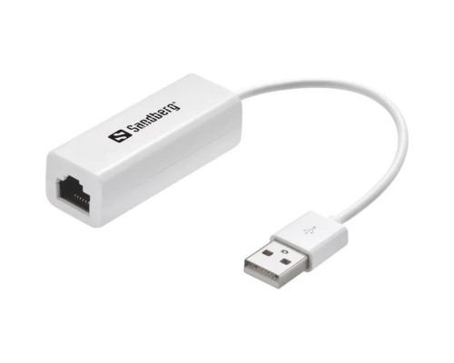 Перехідник USB 2.0 Type-A to Ethernet RJ45 100Mb Sandberg (133-78)