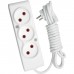 Мережевий подовжувач TECCO 3м 3 поста white (8681277841897)