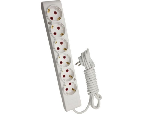 Мережевий подовжувач TECCO 3м 6 постів white (8681277842313)