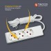 Мережевий подовжувач TECCO 3м 6 постів white (8681277842313)