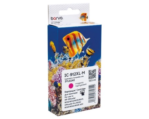 Картридж Barva HP 912XL (3YL78AE/3YL82AE) 900 c, Magenta (IC-912XL-M)