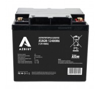 Батарея до ДБЖ AZBIST 12V 40 Ah Super AGM (ASAGM-12400M6)