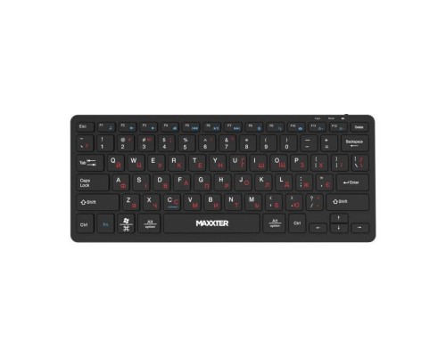 Клавіатура Maxxter KBW-C01B-UA Wireless UA Black (KBW-C01B-UA)