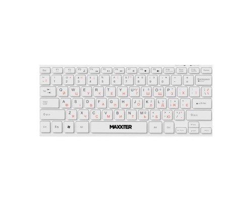 Клавіатура Maxxter KBM-C01W-UA USB UA White (KBM-C01W-UA)