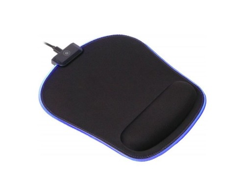 Килимок для мишки Maxxter MMP-LEDPAD-BK RGB Black (MMP-LEDPAD-BK)