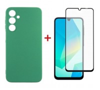 Чохол до мобільного телефона Dengos Samsung Galaxy A16 Soft + glass (Mint) (DG-KM-134)