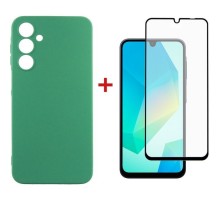 Чохол до мобільного телефона Dengos Samsung Galaxy A16 Soft + glass (Mint) (DG-KM-134)