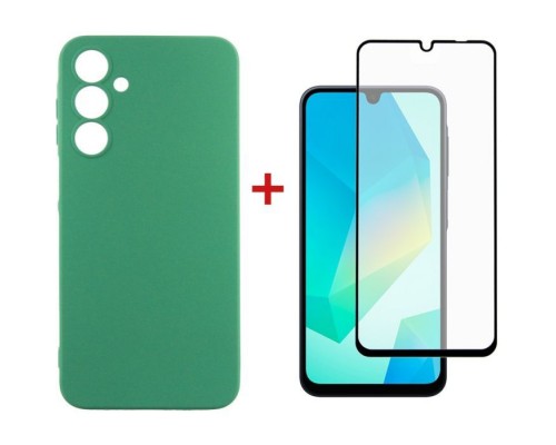 Чохол до мобільного телефона Dengos Samsung Galaxy A16 Soft + glass (Mint) (DG-KM-134)