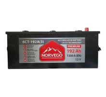 Акумулятор автомобільний NORVEGO ВЕСТА Premium 192A +лів (3) (1350 пуск)