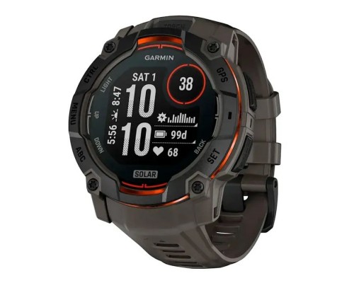 Смарт-годинник Garmin Instinct 3, 50mm, Solar, Black Bezel with Charcoal Band, GPS смарт-годинник (010-02935-00)
