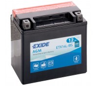 Акумулятор автомобільний EXIDE AGM 12Ah Ев (-/+) (200EN) (ETX14L-BS)